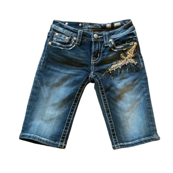 Girls Miss Me capris size 12 - Picture 3 of 6